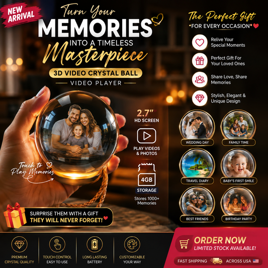 Personalized 3D Video Crystal Ball – A Gift That Brings Memories to Life