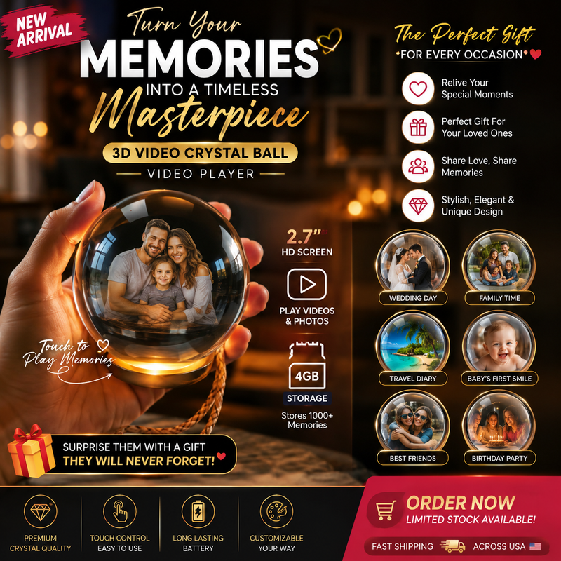 Personalized 3D Video Crystal Ball – A Gift That Brings Memories to Life